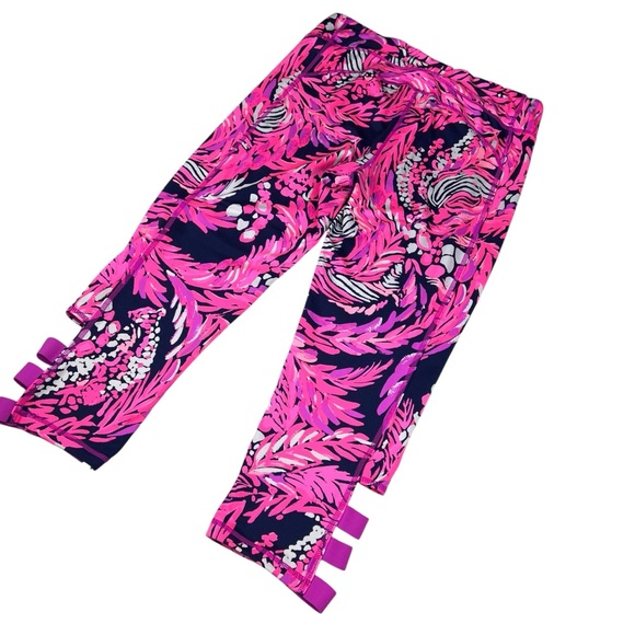 Lilly Pulitzer LUXLETIC Bright Colorful Print Crop Leggings - Picture 12 of 13